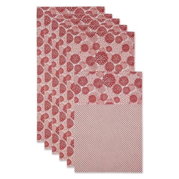 DII Fridge Liner Collection Non-Adhesive Cut to Fit 12x24 Tango Red 6 Piece for Easy Kitchen Organization