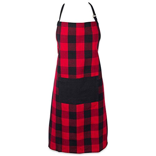Shop DII Unisex Buffalo Check Kitchen Collection: Classic Red & Black Farmhouse Chef Apron - One Size Fits All