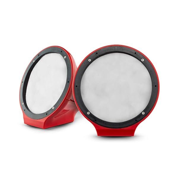 DS18 NXL-JS8 Red Flat Mount POD Universal Enclosure 8 Inch for Jet Ski Marine Jeep UTV ATV Pair No Speaker