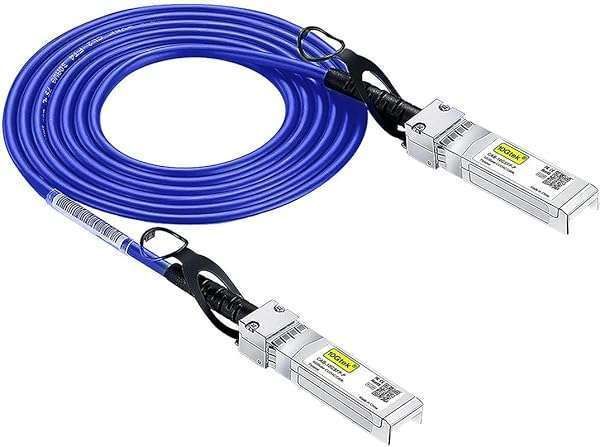 10G SFP+ DAC Cable - Dark Blue Twinax for Cisco, Ubiquiti, D-Link & More - 2M (6.5ft) High-Speed Connectivity