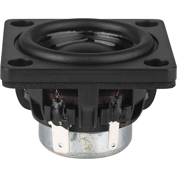 "Dayton Audio DMA45-8: High-Quality 1.5" Dual Magnet Aluminum Cone Full-Range Driver (8 Ohm)"