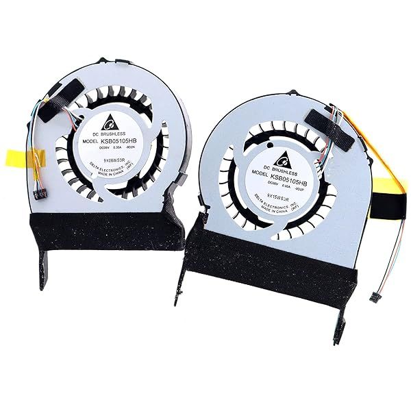 Buy Deal4GO CPU Cooling Fan & GPU Fanset for HP Envy 13 Series - Model 538340-001 KSB05105HB