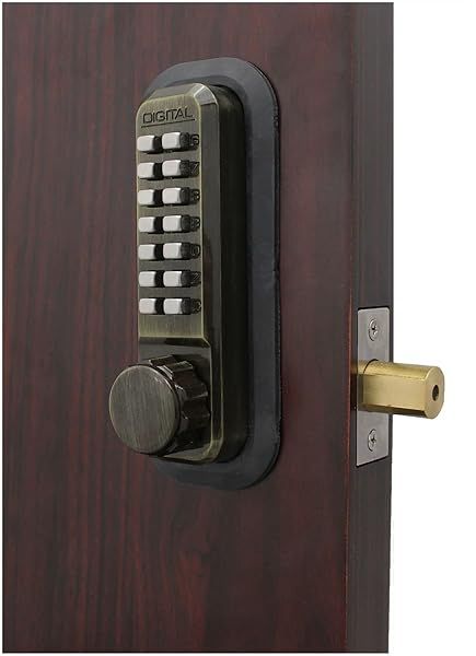 Shop Antique Brass Digital Deadbolt: Adjustable Security Solution for Your Home