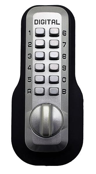 Secure Your Home with M210 Keyless Deadbolt: Satin Nickel Digital Door Lock & Double Combination
