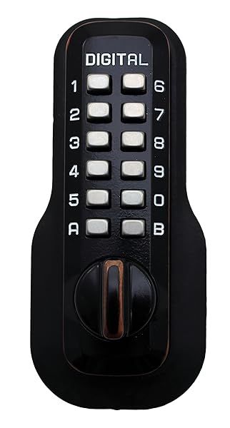 Secure Your Home with M210 Digital Door Lock: Keyless Deadbolt in Oil Rubbed Bronze