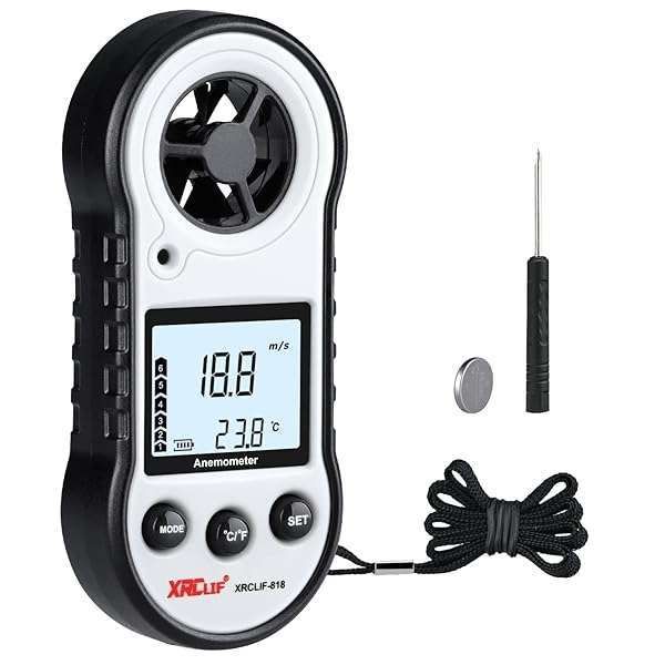 Digital Wind Speed Meter Anemometer - Handheld Gauge for Wind Chill, Temperature & Speed | Ideal for Shooting, Windsurfing & Hunting