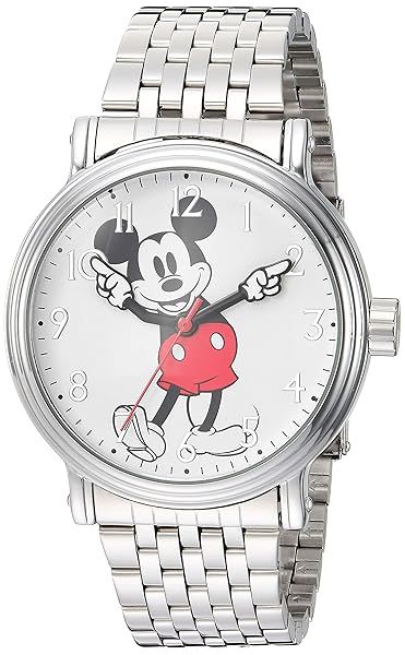 Disney Mickey Mouse Vintage Articulating Hands Analog Quartz Watch for Adults