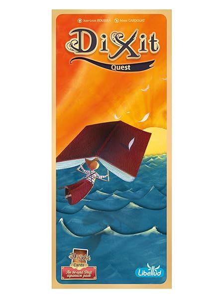 Dixit Quest Board Game Expand Imagination with 84 New Cards Fun Family Game for Kids and Adults Ages 8 Plus 3 to 6 Players 30 Minute Playtime