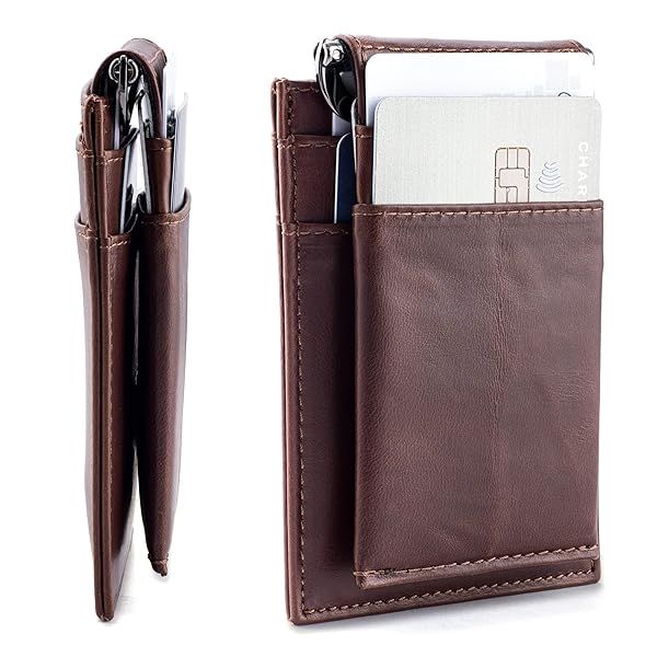 Dockem The Latcher and The Ryd Modular Wallet Vintage Brown Virtuosa Genuine Top Grain Leather