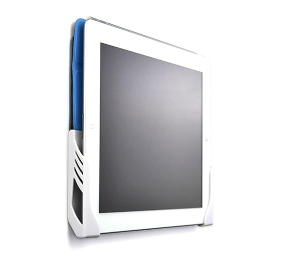 Dockem White Koala Tablet Wall Mount: Universal Damage-Free Adhesive Dock for iPad, Android & Windows Devices