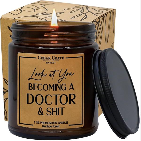 Doctor Graduation Gifts for Women Men 2025, Phd Doctorate Medical School Degree Gifts for Her Him, Look at You Becoming A Doctor, Dentist Present,