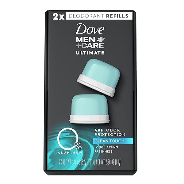 Shop Dove Men+Care Aluminum Free Deodorant Refill - Clean Touch, 1.13 oz (Pack of 2) | 0% Aluminum Formula