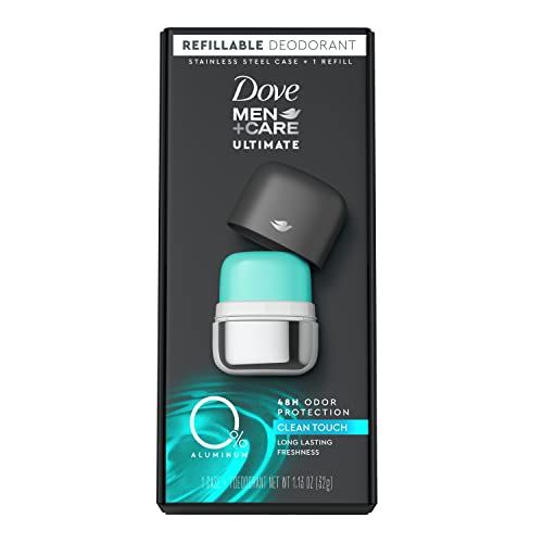 Shop Dove Men+Care Ultimate Refillable Deodorant Kit - Aluminum Free Clean Touch 1.13 oz