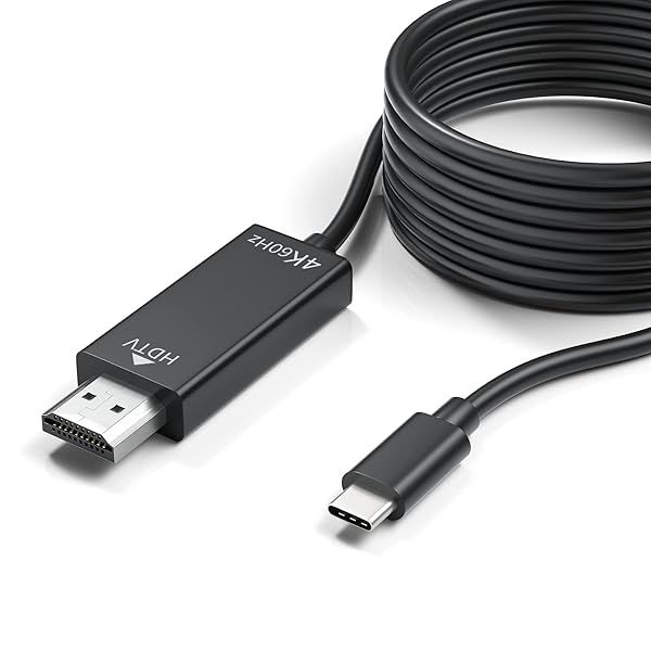 DriverGenius 4K USB-C to HDMI Cable 1.8m - High-Speed Video Adapter for DP-Alt Mode
