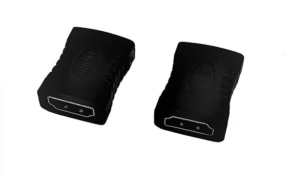 E-LinkMore HDMI Female to Female Adapter - 4K@60Hz Extension Cable Connector (2PCS) for Full HD Streaming