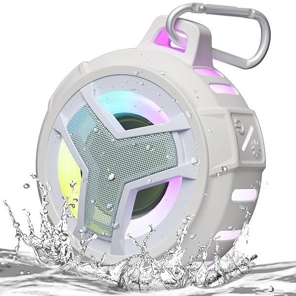 EBODA IPX7 Waterproof Bluetooth Shower Speaker - Portable 2000mAh Wireless Speaker for Home, Pool, Beach & Gifts