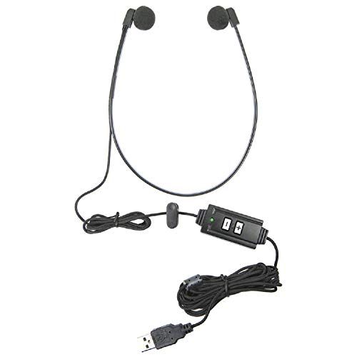 Buy ECS WordHear-O USB Transcription Headset - Comfortable Under-Chin Design for Clear Audio