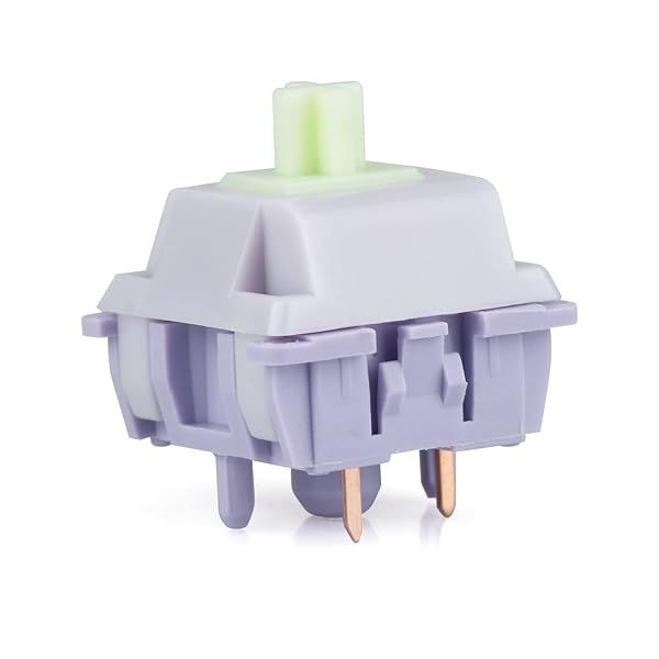 EPOMAKER Wisteria 39gf Linear Mechanical Keyboard Switches, 5-Pin Pre Lubed Creamy Switch, 30 PCS, with POM PTFE Stem, 20.4mm Spring, Compatible with