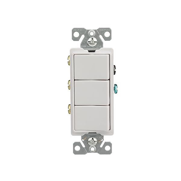 Buy Eaton 7729W-SP 15-Amp Decorator Heavy Duty Single-Pole Switch - White, Durable & Reliable