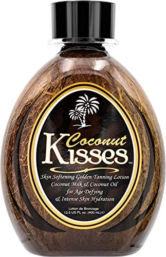 Ed Hardy Coconut Kisses Tanning Lotion - Cruelty Free, Gluten Free, DHA Free for All Skin Types - 13.5 oz