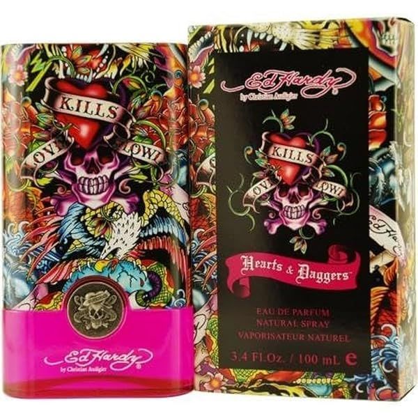 Ed Hardy Women's Perfume by Christian Audigier - Hearts & Daggers Eau De Parfum 3.4 Fl Oz | Buy Now!