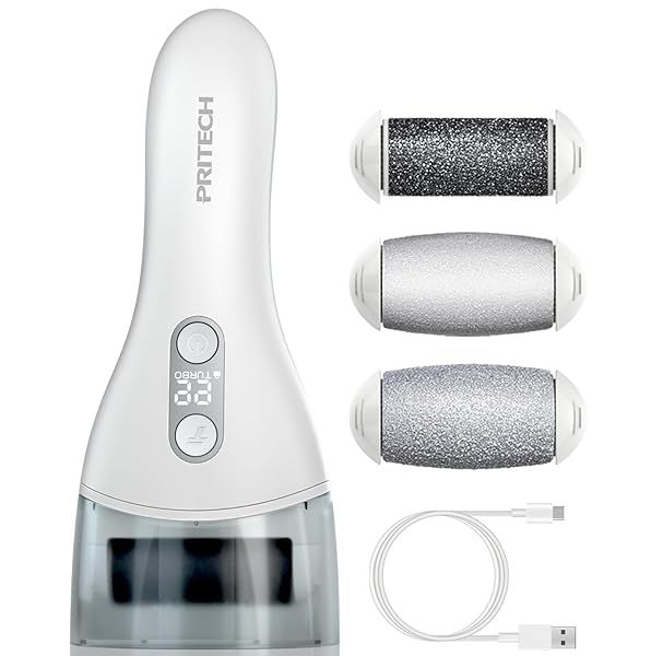 Electric Callus Remover for feet,Rechargeable Foot File Electronic Pedicure Tools Kit for Calloused Removal, Waterproof Electric Foot Scrubber Duty