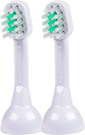 Emmi-pet Ultrasound Bristle Head Attachments for Effective Pet Teeth and Gum Cleaning Set of 2 Small Size