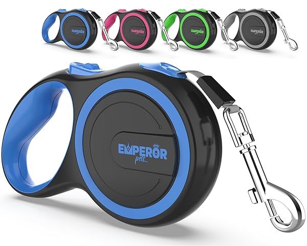 Emperor Pets 26 ft Heavy Duty Retractable Leash for Large Dogs Up to 110lb Ideal for Medium and Large Breeds