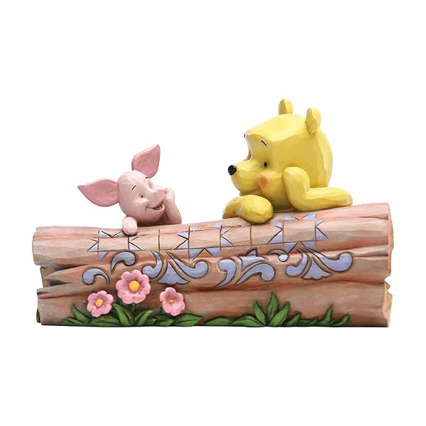 Enesco Disney Traditions Jim Shore Winnie the Pooh & Piglet Figurine - 3.82 Inch Multicolor Collectible