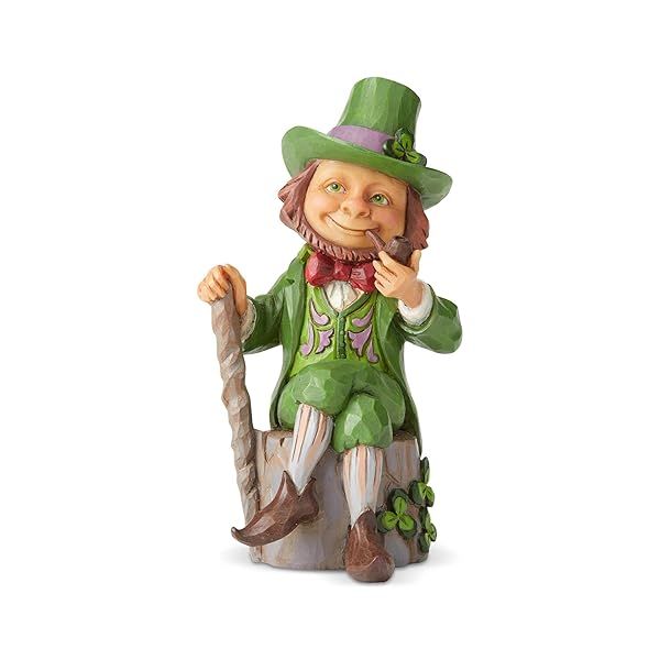 Enesco Jim Shore Heartwood Creek Leprechaun Pint Sized Figurine, 5.5 Inch, Multicolor