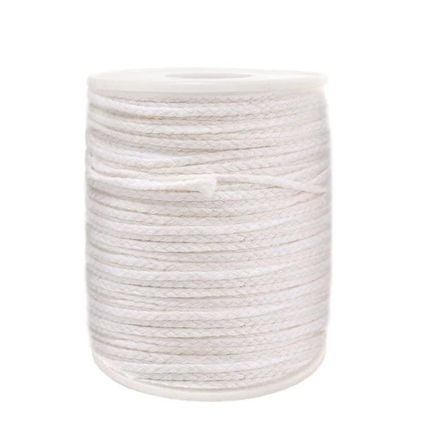 EricX Light 24PLY/FT Braided Candle Wicks - 200ft Spool for DIY Candle Making