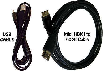 High-Speed 4K HDMI Cable for Canon EOS SL2 DSLR + USB Cable - 6 Feet Mini HDMI to HDMI