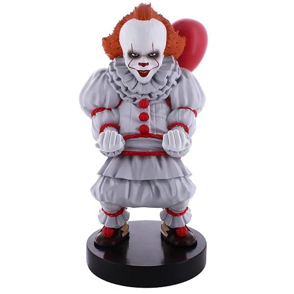 Exquisite Gaming Pennywise Controller Holder: IT Licensed Mobile Stand & Cable Guy Figure
