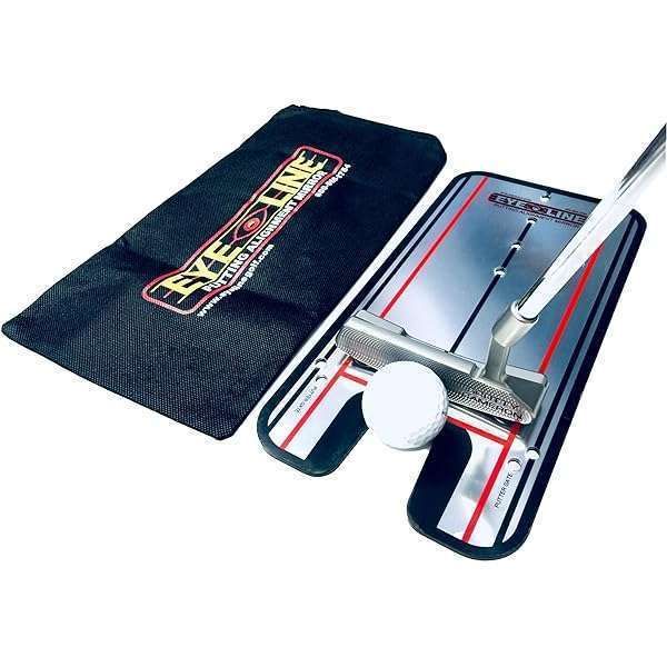 EyeLine Golf Putting Alignment Mirror: Portable Trainer for Indoor/Outdoor Use, As Seen on PGA Tour, Made in USA