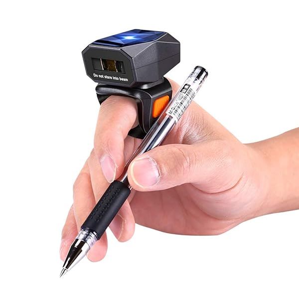 Eyoyo 1D Bluetooth Wearable Ring Barcode Scanner Portable Mini Finger Reader for iPhone iPad Android iOS Book Warehouse Inventory Express