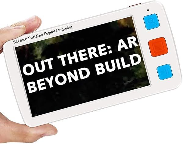 Eyoyo 5-Inch Portable Digital Magnifier: 4X-32X Zoom, 17 Color Modes & Brightness Levels for Low Vision & Color Blindness