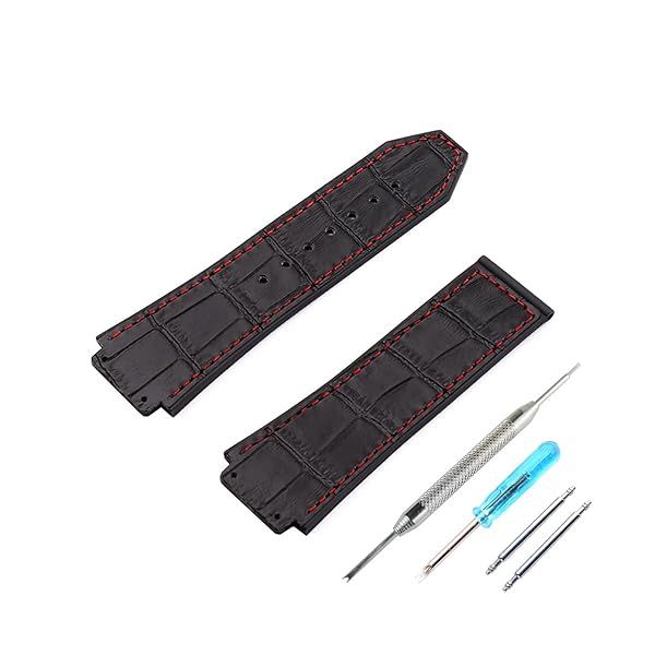FACLE Rubber Watch Strap Accessories replacement Fit for Hublot BIG BANG Outdoor Sports Waterproof leather watch band 19mmx25mm wristband bracelet