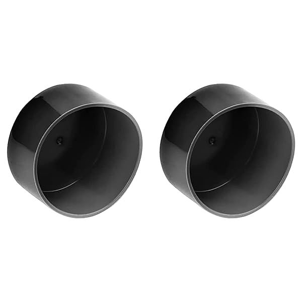 FDXGYH 2 Pcs 1.98-Inch Roller Bearing Protector Rubber Caps Trailer Wheel Hub Dust Covers (Black)
