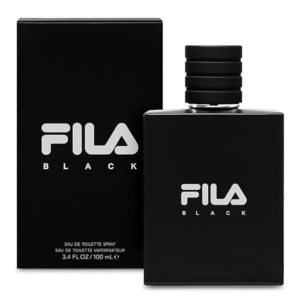 FILA BLACK for Men: Long-Lasting Spicy Floral Fragrance in Trendy 3.4 Oz Bottle - Extra Strength Scent for All-Day Wear