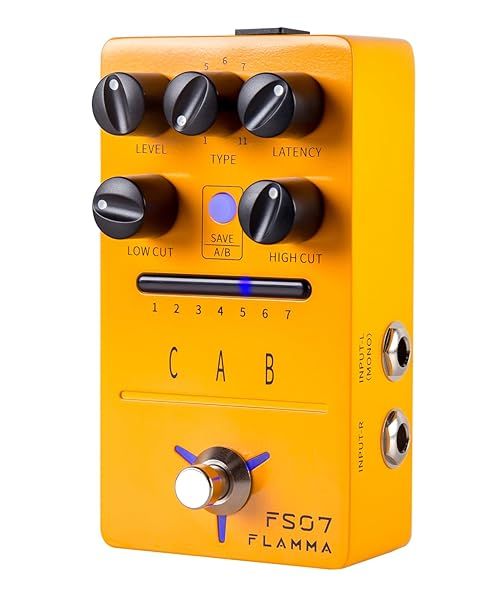 FLAMMA FS07 Stereo Simulation Pedal: 7 User Presets & IR Loading for Ultimate Sound Editing
