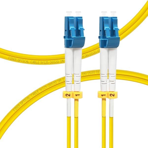 FLYPRO Fiber 2M 7ft OS2 LC to LC Fiber Patch Cable Single Mode 1G 10G 9/125um LSZH High Speed Fiber Optic Cord