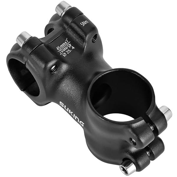 FOMTOR 25.4mm Short Bike Stem 45mm for Mountain, Road, BMX & Fixed Gear Bikes