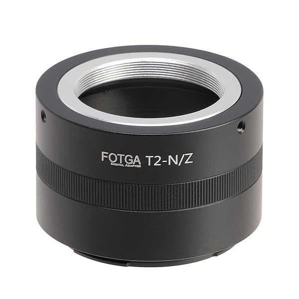 FOTGA Lens Mount Adapter Ring T2 T Mount to Z-Mount for Nikon Z50 Z30 Z9 Z8 Z7II Z6II Z7 Z6 Z5 Zf Zfc Full Frame Cameras