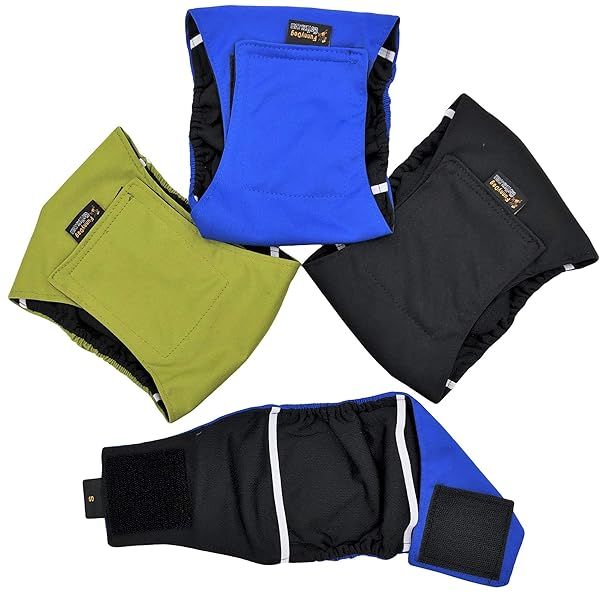 Funny Dog Clothes Pack of 3 Male Dog Diapers Waterproof Leak Proof Washable Belly Band for Small Medium Large Pets