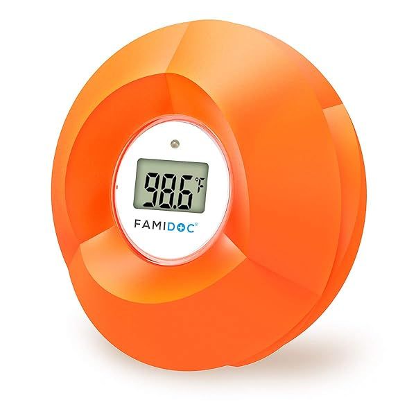 Famidoc Flower Baby Bath Thermometer Floating Toy for Safe Bathing Temperature Monitoring