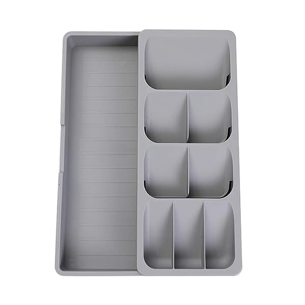 Faridabio Expandable Silverware Organizer Tray for Kitchen Drawers - Perfect Cutlery Storage for Spoons & Forks