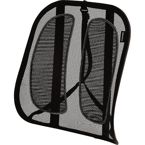 Fellowes Office Suites Mesh Back Support (FEL9191301) - Ergonomic Comfort for Your Workspace, Black