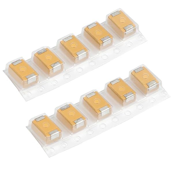 Fielect 10Pcs 470uF Tantalum Capacitor 6.3V SMD Electrolytic Patch Model for Reliable Performance