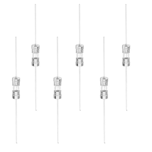 Fielect 20Pcs 250V 2A Slow Blow Axial Lead Glass Tube Fuses 3.6x10mm for Reliable Circuit Protection
