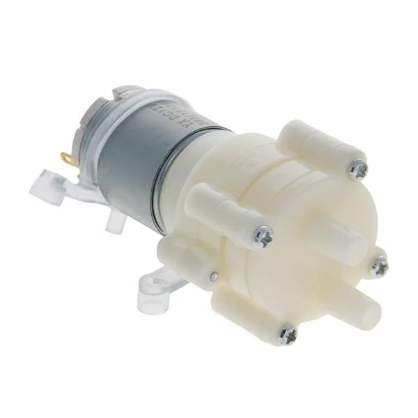 Fielect 5-12V Self Priming Diaphragm Pump Motor for Water with Shock Absorption R385 DC Diaphragm Pump